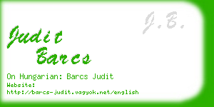 judit barcs business card